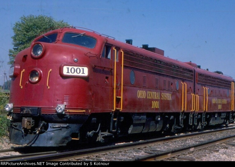 Ohio Central F7A 1001 near Morgan Run OH 2001